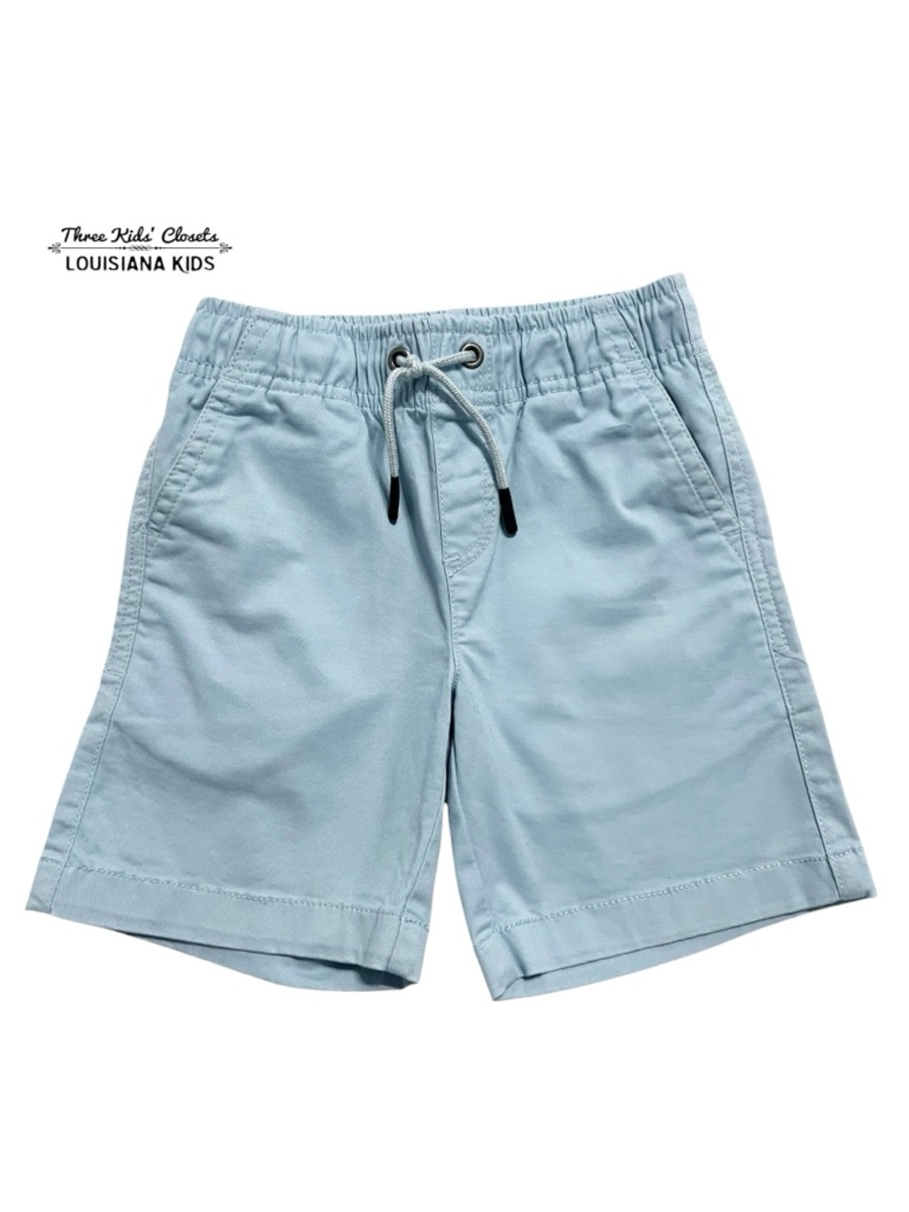 Rumi + Ryder 4Y Light Blue Drawstring Shorts